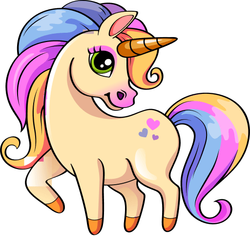 Colorful Pony Unicorn