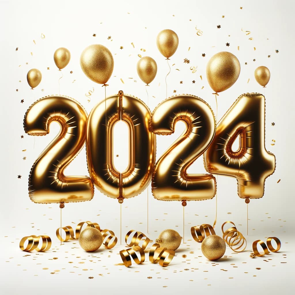 Golden balloon numbers of the year 2024
